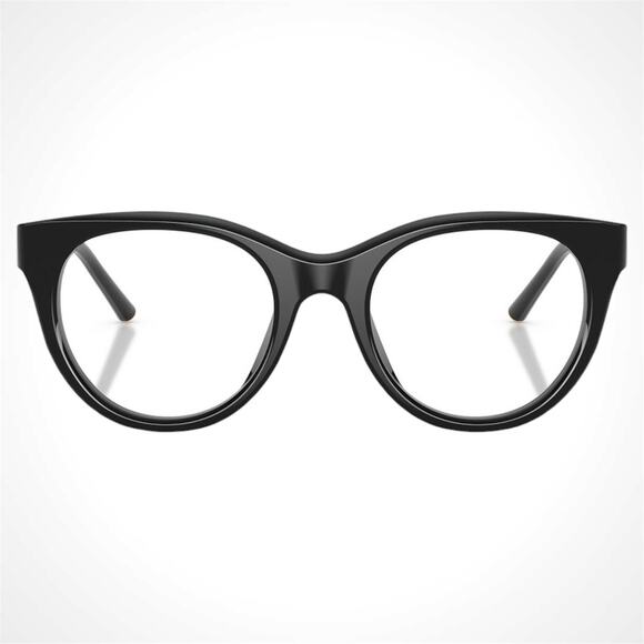 New Dolce&Gabbana Eyeglasses Black Phantos Gold Metal Logo 53-21 Glasses Frames